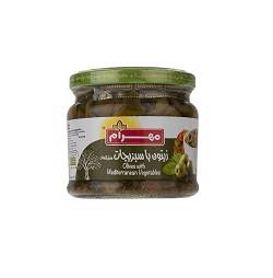 مهرام زیتون مدیترانه ای با سبزیجات 320گرم